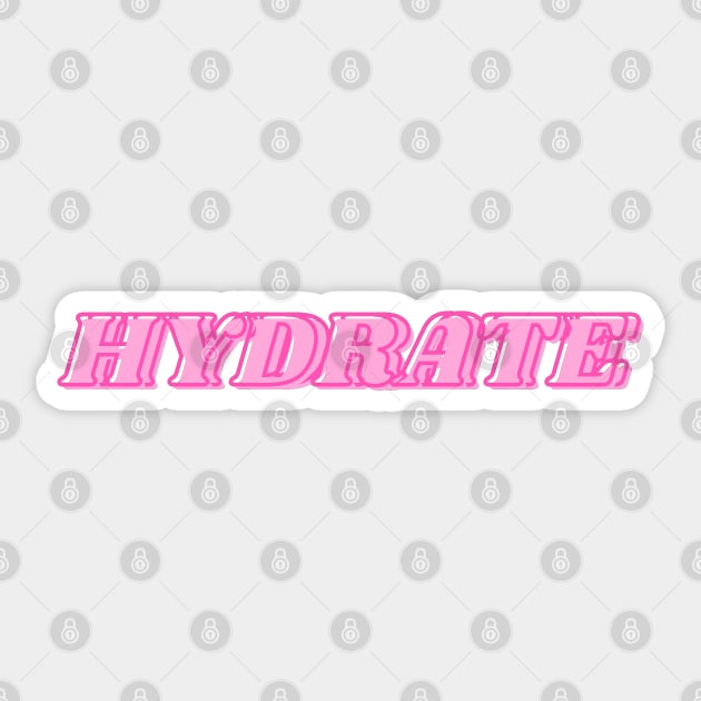 Hydrate Sticker by raosnop